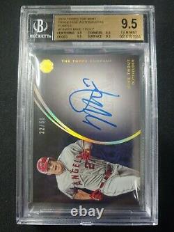 2016 Topps The Mint Mike Trout Auto Purple BGS GEM MINT Angels ONCARD #/50