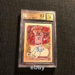 2017 Topps Gypsy Queen Mike Trout Auto Autograph Bgs 9.5/10 Gem Mint Angels