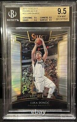 2018-19 Luka Doncic Select Prizms Silver BGS 9.5 Gem Mint