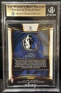 2018-19 Luka Doncic Select Prizms Silver BGS 9.5 Gem Mint