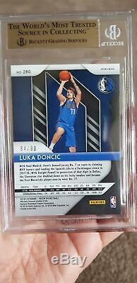 2018-19 PRIZM Luka Doncic Prizms BLUE ICE RC BGS 9.5 GEM MINT #84/99 Cracked Ice