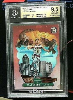 2018-19 Panini Cornerstones Trae Young Downtown Rookie BGS 9.5 Gem Mint RC