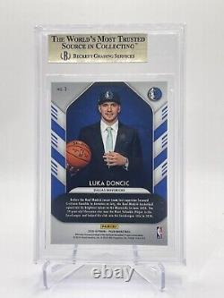 2018-19 Panini Prizm Luck of the Lottery #3 Luka Doncic BGS 9.5 GEM MINT