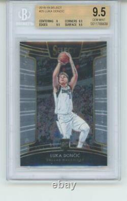 2018-19 Panini Select Concourse Luka Doncic Rookie Card RC BGS 9.5 Gem Mint
