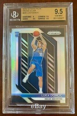 2018-19 Panini Silver Prizm #280 Luka Doncic RC Rookie BGS 9.5 GEM MINT