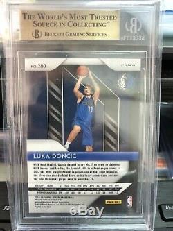 2018-19 Prizm Choice Luka Doncic Green Yellow Blue Rookie Bgs 9.5 Gem Mint Rc