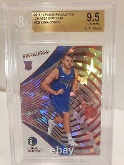2018-19 Revolution Chinese New Year Luka Doncic Rc Rookie #128 BGS 9.5 Gem Mint