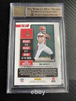 2018 Baker Mayfield Rookie Ticket Contenders RC #101B BGS 9.5 GEM MINT AUTO 10