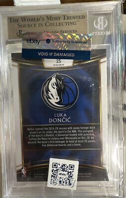 2018 Luka Doncic Select Rookie PRIZMS SILVER BGS 9.5 Gem Mint