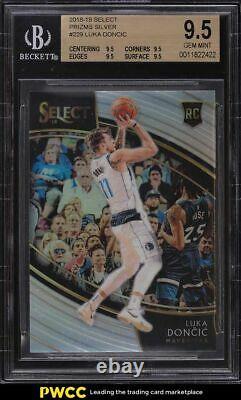 2018 Select Courtside Silver Prizms Luka Doncic ROOKIE RC #229 BGS 9.5 GEM MINT