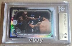 2018 Topps UFC Museum Collection BGS 9.5 RC Israel Adesanya rookie Gem Mint rare