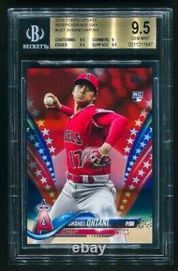 2018 Topps Update Shohei Ohtani Independence Day #09/76 BGS 9.5 Gem Mint RC