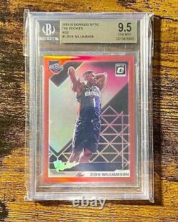 2019-20 Optic ZION WILLIAMSON The Rookies RED # 14/99 BGS 9.5 GEM MINT