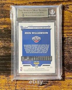 2019-20 Optic ZION WILLIAMSON The Rookies RED # 14/99 BGS 9.5 GEM MINT