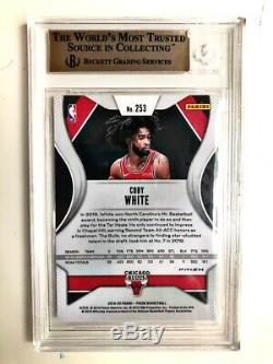 2019-20 Panini Prizm SILVER Coby White #253 BGS 9.5 GEM MINT With sub-grade 10