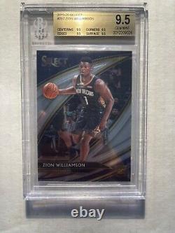 2019-20 Panini Select Courtside Zion Williamson ROOKIE RC #297 BGS 9.5 GEM MINT