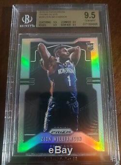 2019 20 Prizm ZION Williamson RC SILVER BGS 9.5 Gem Mint ALL 9.5 subs Rookie