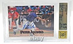 2019 Topps Stadium Club Rookie Pete Alonso Auto Red Foil /50 BGS GEM MINT 9.5/10