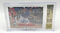 2019 Topps Stadium Club Rookie Pete Alonso Auto Red Foil /50 BGS GEM MINT 9.5/10