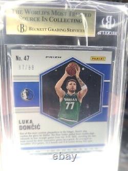 2020-21 Mosaic Choice Fusion Red & Yellow Luka Doncic /88 Bgs 9.5 Gem? Mint