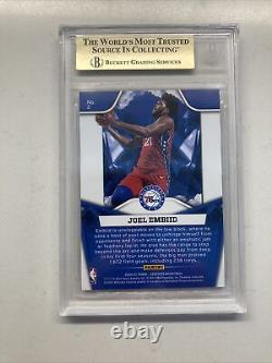 2020-21 Panini Certified Joel Embiid /10 The Mighty Mirror Gold GEM MINT BGS 9.5