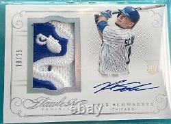 #/25 Kyle Schwarber BGS 9.5 GEM MINT 2016 Panini Flawless Auto Patch RC #1 Cubs