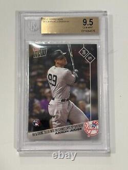 Aaron Judge 2017 Topps Now #87 Bgs Graded 9.5 Gem Mint Hr And Diving Catch