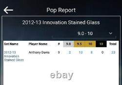 Anthony Davis 2012-13 Innovation Stained Glass Rookie Rare BGS 9.5 POP 13