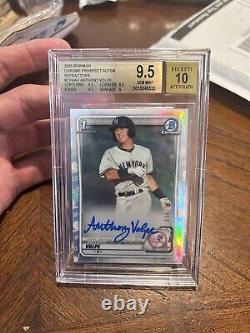 Anthony Volpe Bowman Chrome 1st Auto Refractor /499 BGS 9.5 Gem Mint