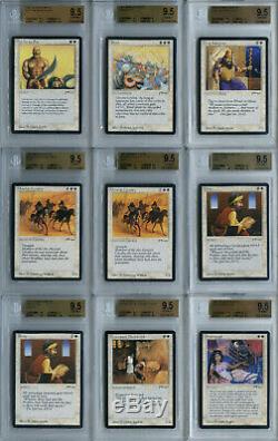 BGS 9.5 Gem Mint Graded Arabian Nights Full Set MtG Magic the Gathering Cards