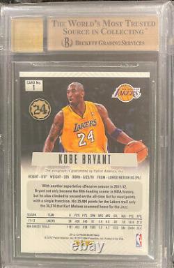 BGS 9.5 Kobe Bryant 2012-13 Panini Prizm Auto Gem Mint Lakers MVP