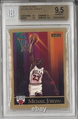 BGS 9.5 MICHAEL JORDAN 1990-91 90-91 Skybox #41 Chicago Bulls HOF RARE GEM MINT