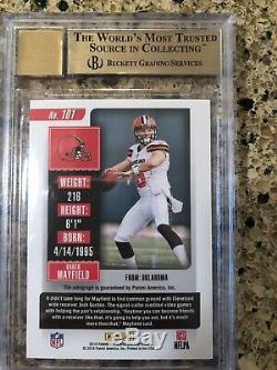 Baker Mayfield 2018 PANINI CONTENDERS ROOKIE TICKET AUTO BGS 9.5 GEM MINT HOT