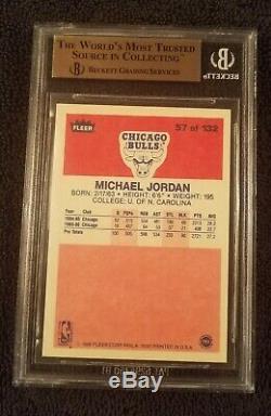 Bgs 9.5 Gem Mint 1986 Fleer Michael Jordan Rc #57 Rookie Subs 10 / 9.5 / 9.5 / 9