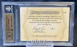 Bobby Riggs? 2013 Sportskings Papercuts Signature Autograph BGS 9.5 GEM MINT