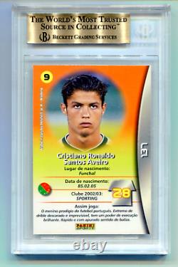CRISTIANO RONALDO 2002-03 Panini Futebol Mega Craques Rookie RC BGS 9.5 Gem Mint