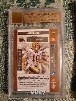 Chase Daniels Auto Football RC 2009 Bgs 9.5/10 Gem Mint Playoff Contenders