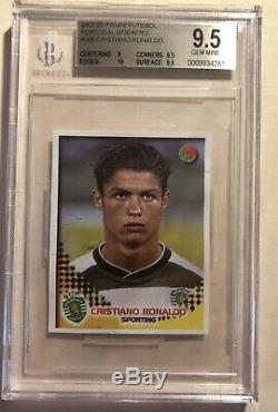 Cristiano Ronaldo 2002-03 Panini Sticker Rookie Card BGS 9.5 Gem Mint