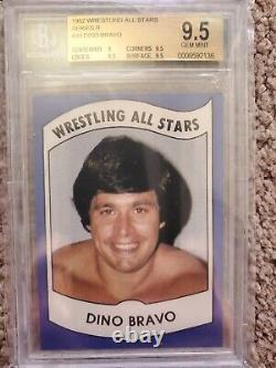 DINO BRAVO 1982 Wrestling All Stars B #30 BGS 9.5 GEM MINT Pop 1 Card WWF WWE