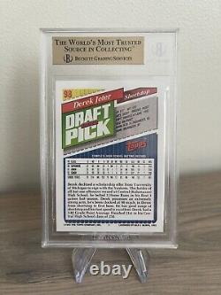 Derek Jeter Bgs 9.5 Gem Mint 1993 Topps Baseball #98 Rookie Draft Pick Yankees
