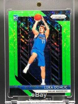 EXTREMELY RARE LUKA DONCIC Neon Green #2/5 Prizm Fast Break BGS 9.5 GEM MINT