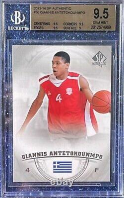 Giannis Antetokounmpo 2013-14 Upper Deck SP Authentic #36 RC BGS 9.5 Gem Mint