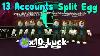 Hatched Split Egg With 10x Luck Using 13 Accounts Bubble Gum Simulator Roblox