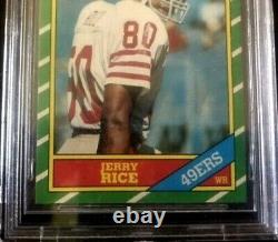 JERRY RICE 1986 TOPPS ROOKIE RC #161 BGS 9.5 GEM MINT CENTERED 49ers