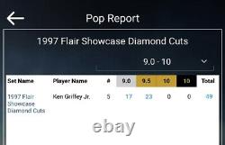 Ken Griffey Jr 1997 Flair Showcase Diamond Cuts Low Pop Gem Mint BGS 9.5