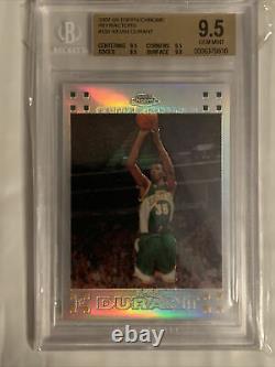 Kevin Durant 2007 2008 Topps Chrome Refractor RC Gem Mint BGS 9.5 QUAD 9.5 Subs