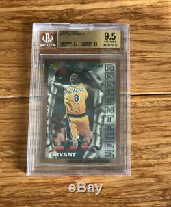 Kobe Bryant 1996-97 Topps Finest Bronze Bgs 9.5 Gem Mint Rookie Card #74