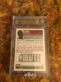LeBRON JAMES Rookie Card 2003 Topps #221 GEM Mint 9.5 BGS Beckett RC Lakers
