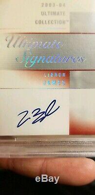 Lebron James 2003-04 Ultimate Signatures Rookie Rc Auto Bgs 9.5 True Gem Mint