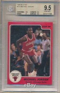 Michael Jordan 1985/86 Star #117 Rc Rookie Card Chicago Bulls Bgs 9.5 Gem Mint